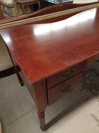 55"W Double Pedestal Wooden Desk