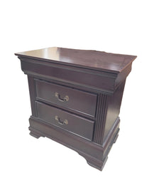 Mahogany Nightstand W/ Hidden Drawer