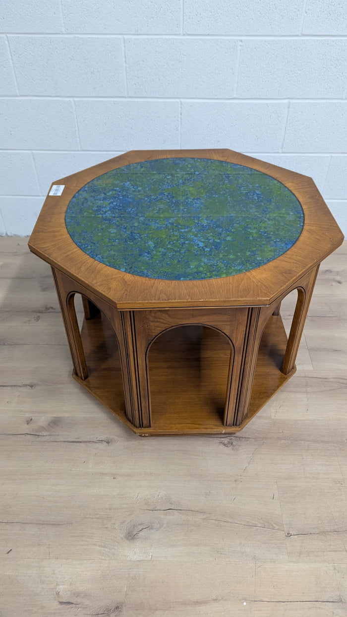 29"W Hexagonal Accent Table
