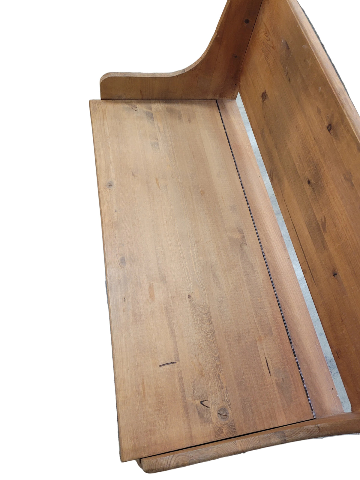 Small Pine Entryway Bench With Storage