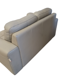 David Divani Beige Leather Sofa