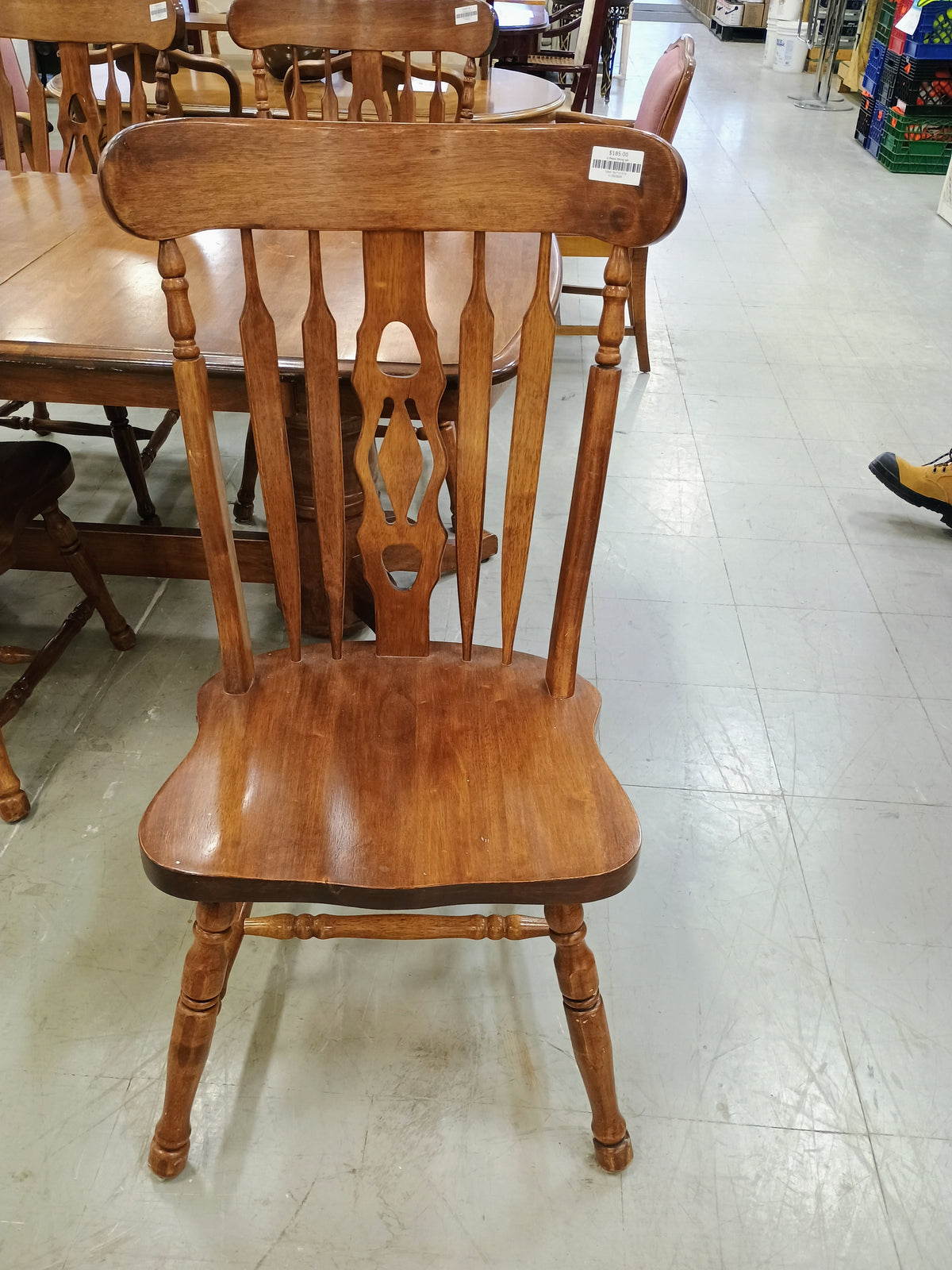 Solid Wood Dining Table with 5 Chairs
