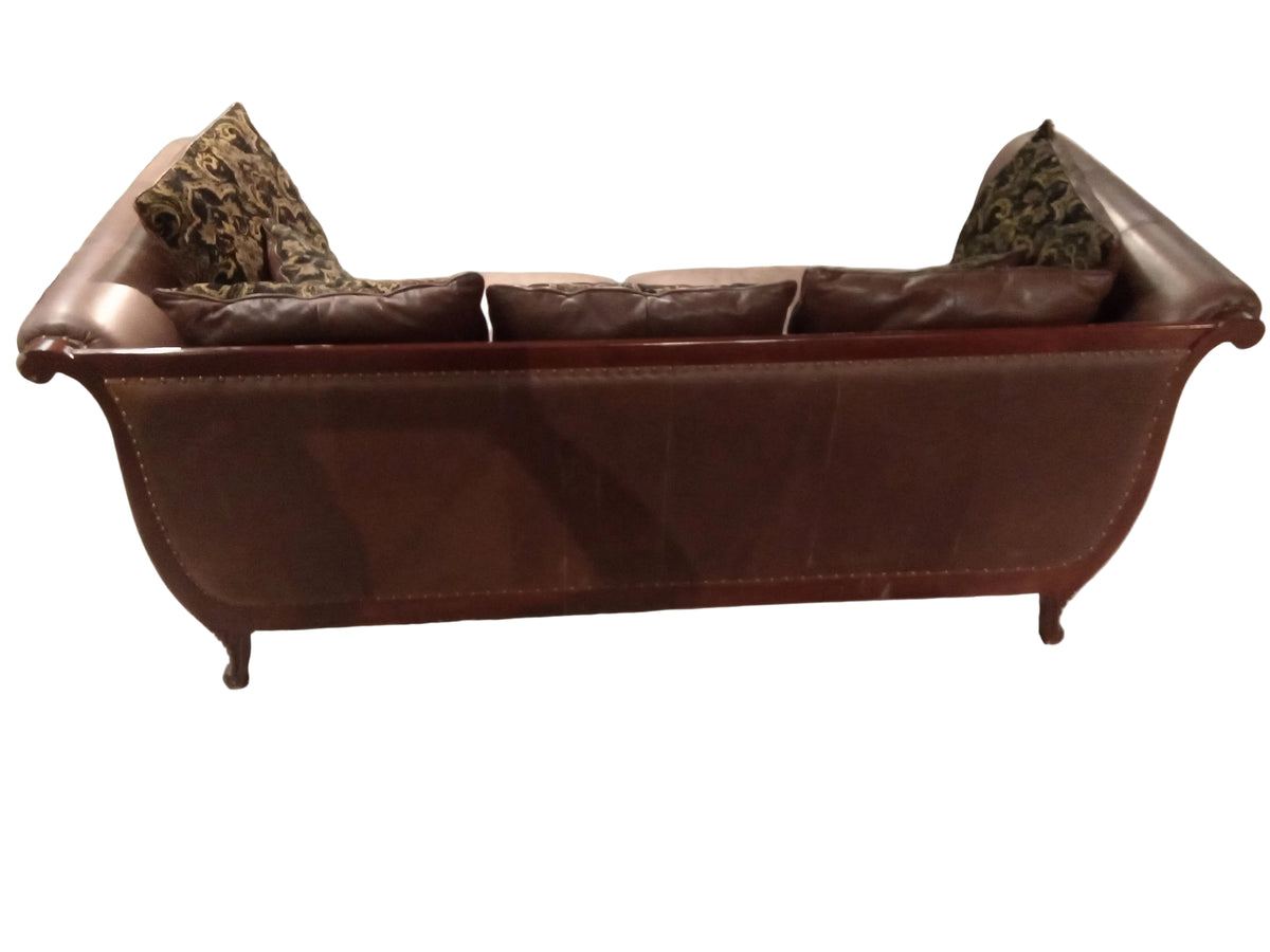 Vintage Style Brown Love Seat