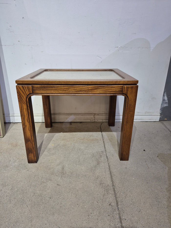 Cane Top Side Table