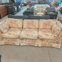 86"W 3-Seat Sofa in Floral Print Fabric