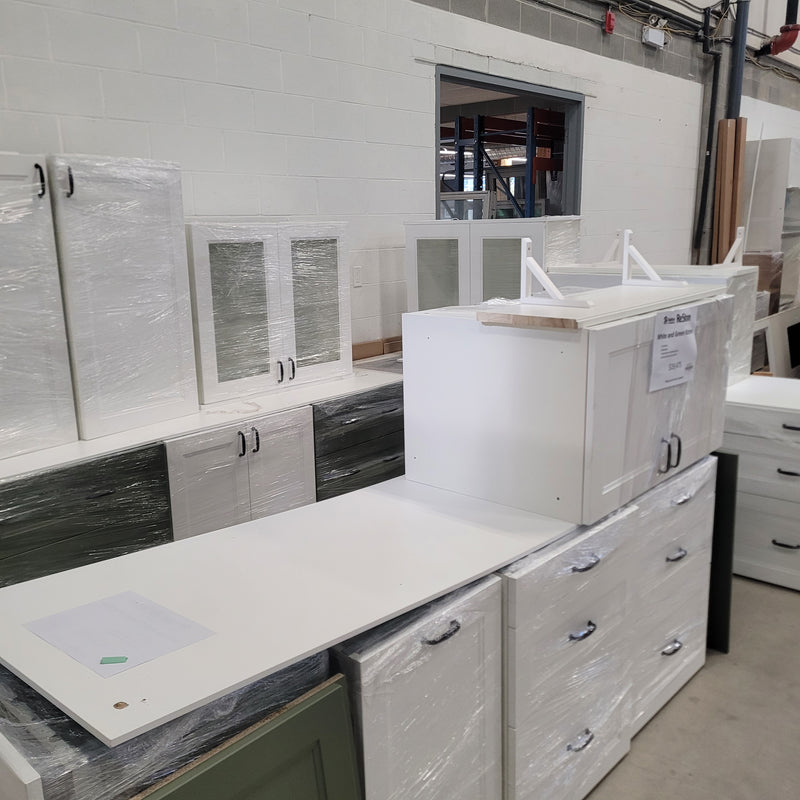 White and Green Kitchen