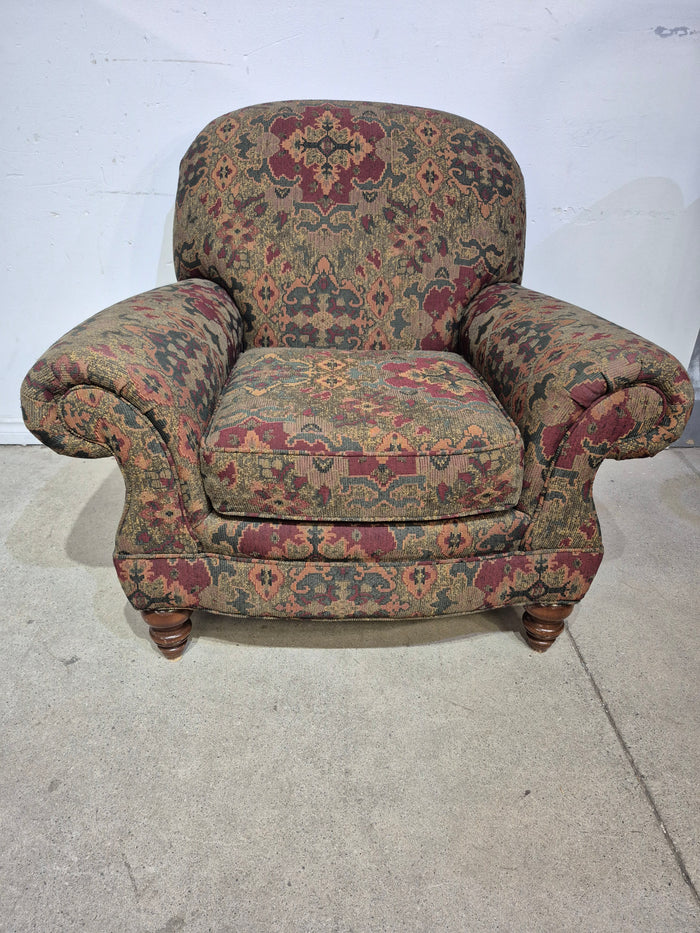 Vintage Multi-Colour Roll Arm Chair