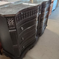 69.5"W 8-Drawers Dresser with Marble Top