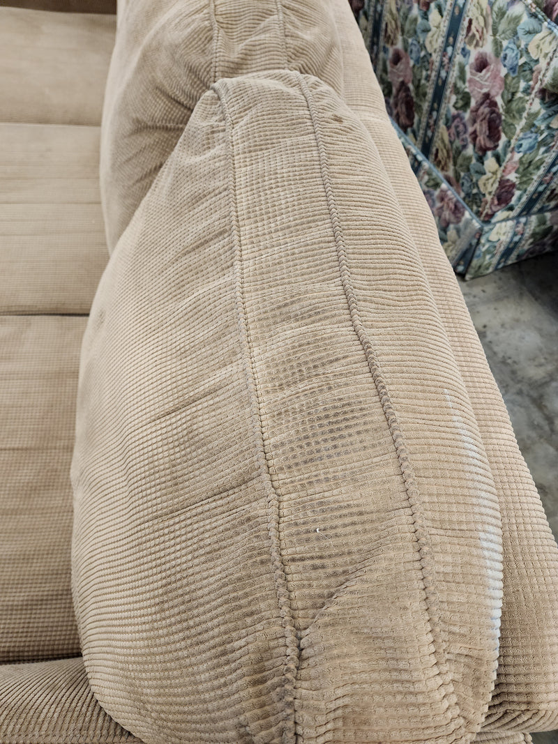 Medium Brown 3 Seater Sofa with 4 Cushions