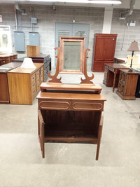 36"W Wooden Dresser With Mirror