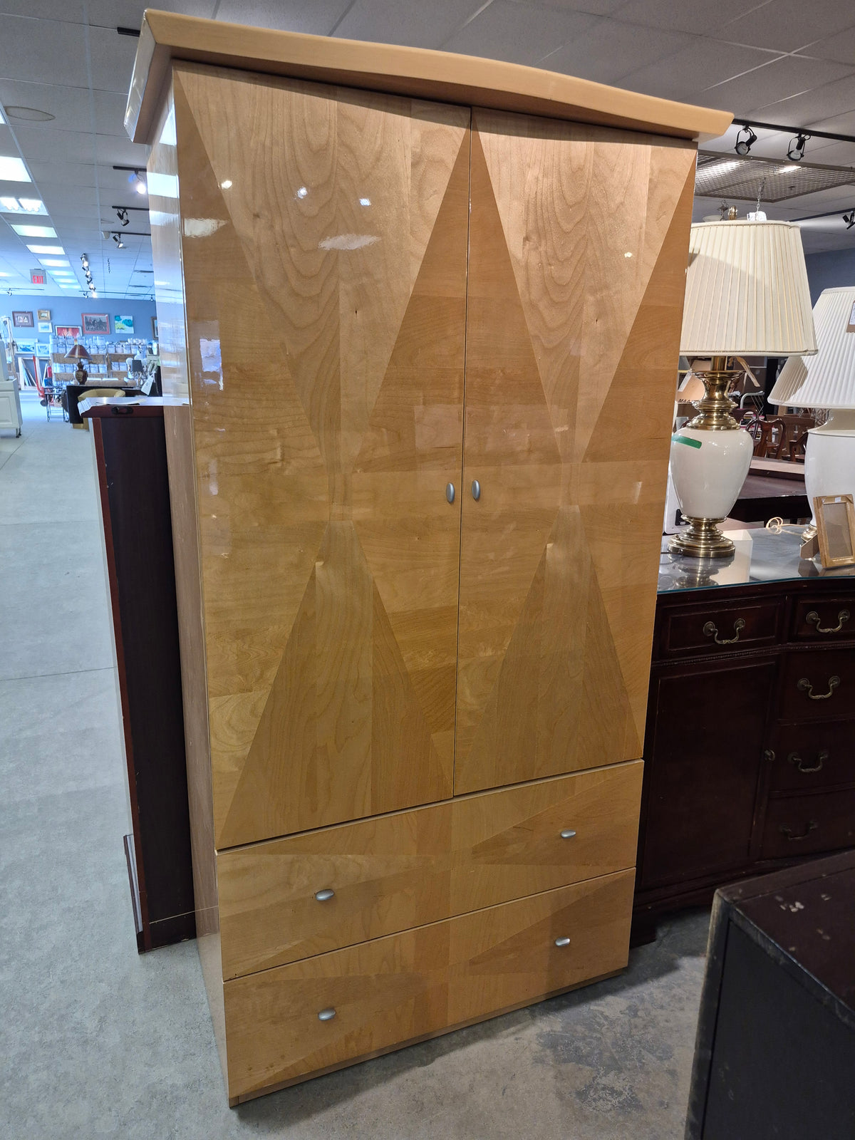 Italian Maple Armoire