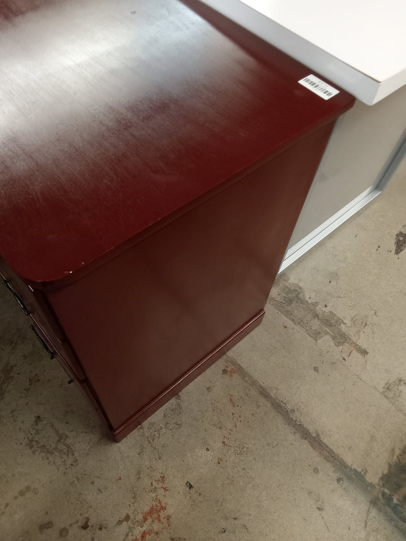 48"W Wooden 9-Drawer Desk