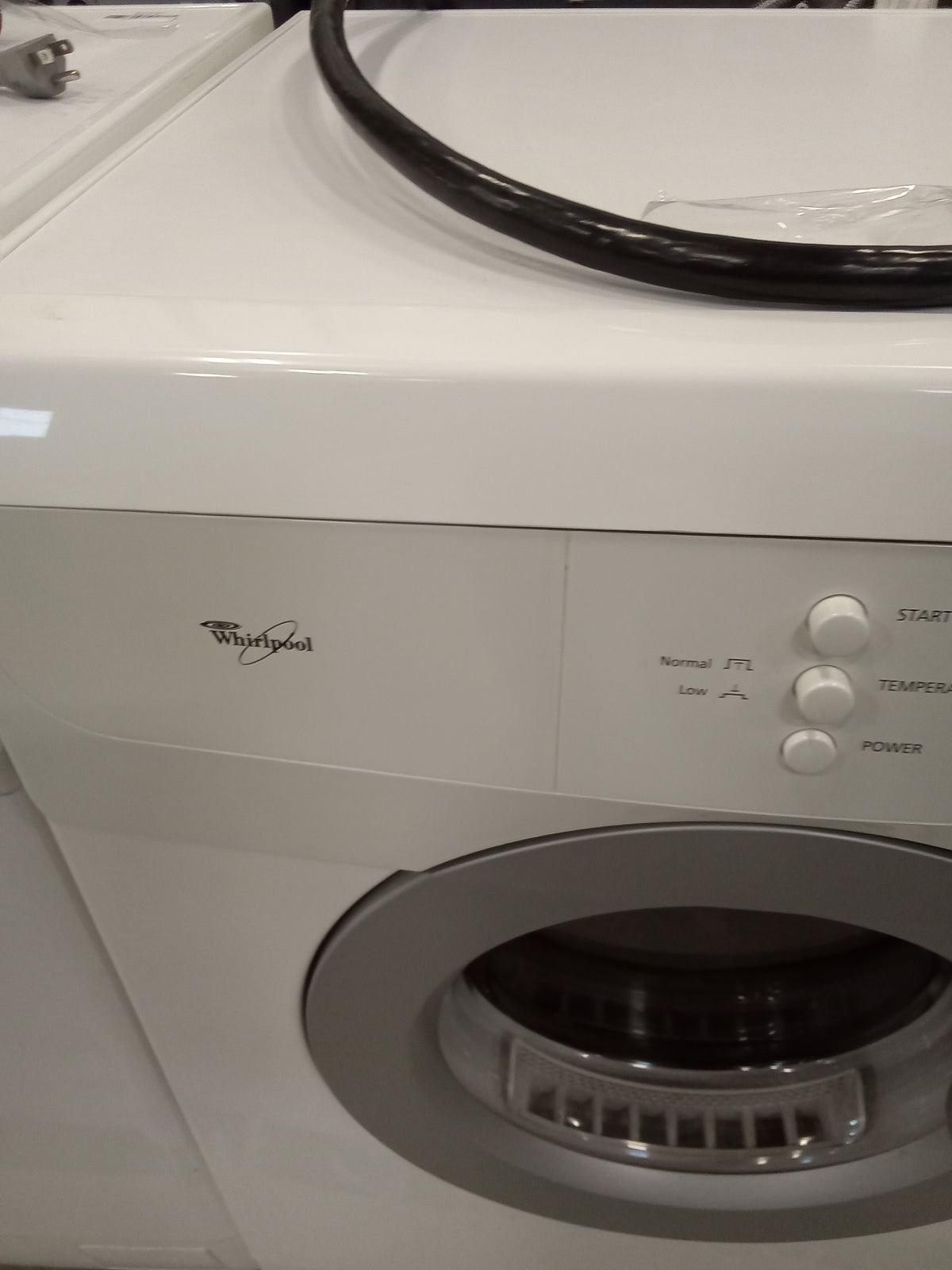 27"W Front Load Electric Dryer in White