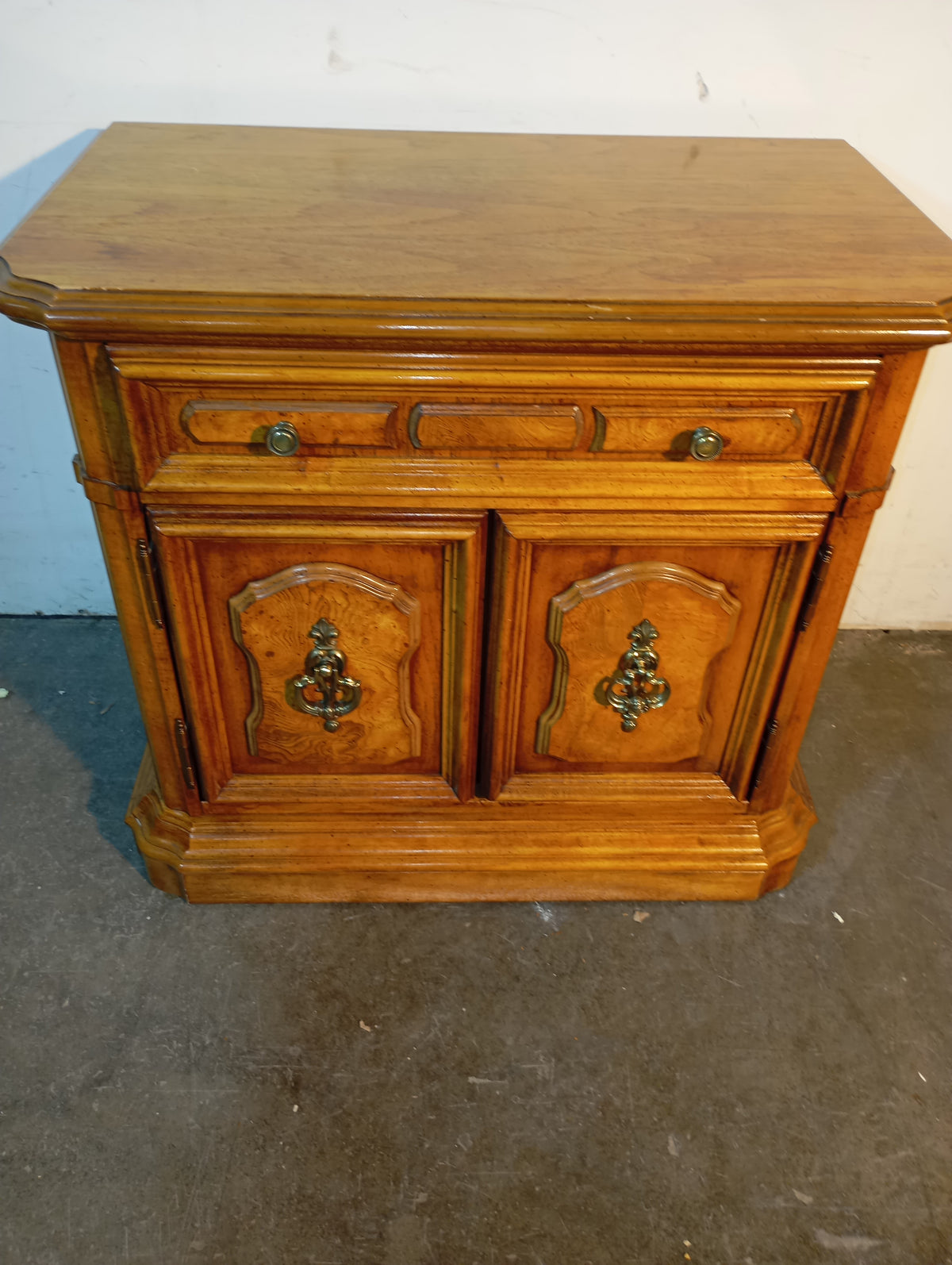 Light Brown Wood Nightstand