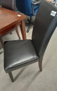 48"W Wood Dining Table with Four Parson's Chairs