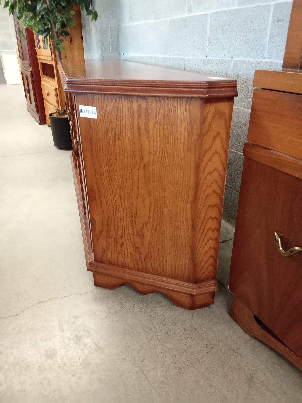 77"W Wood Sideboard