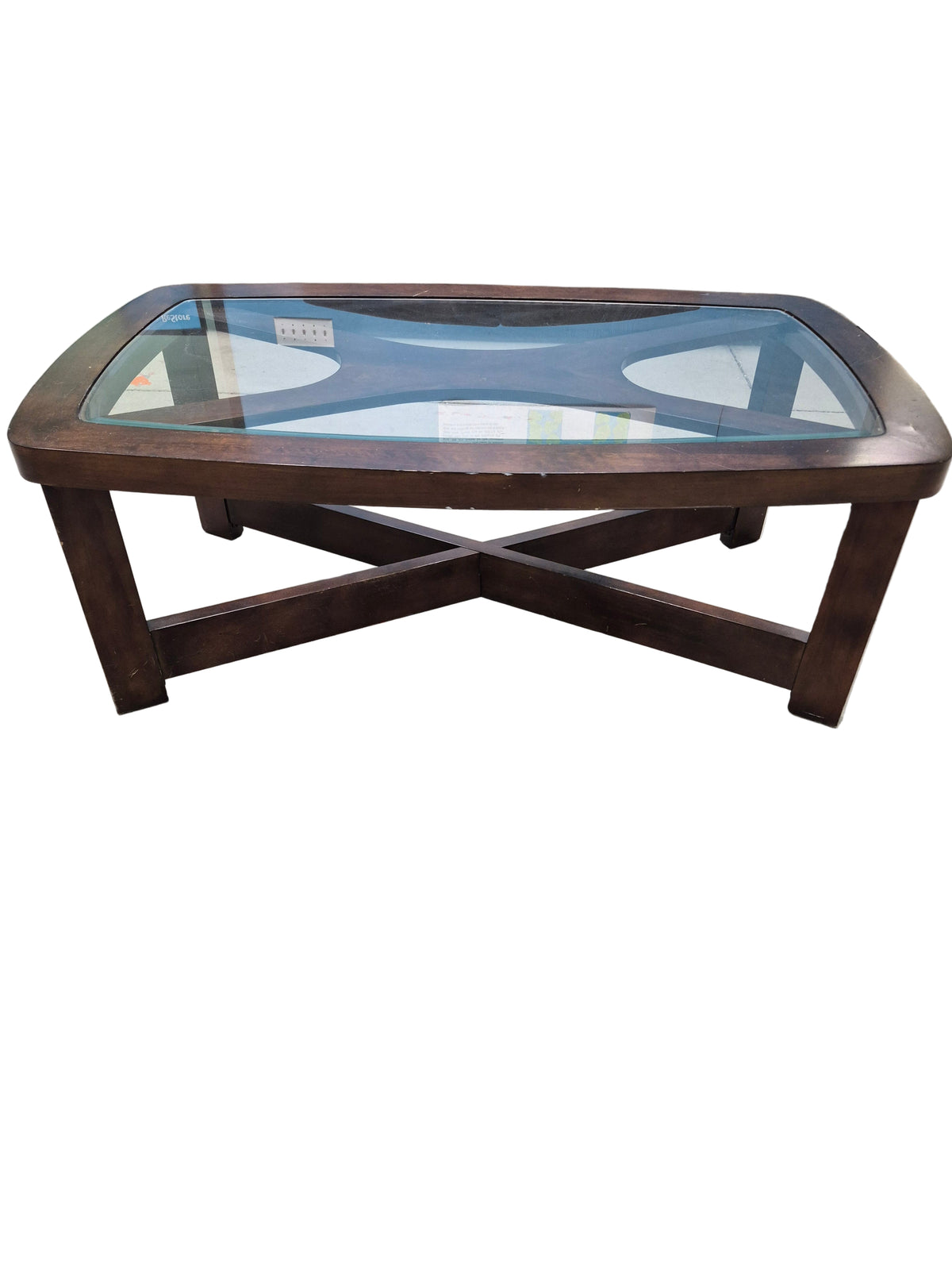 Wood/Glass Coffee Table