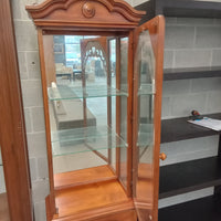 24.5"W 1-Piece Display Cabinet with Glass Doors and Sides