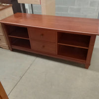 64"W TV Stand with Two Drawers