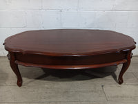 Mahogany Oval Coffee Table
