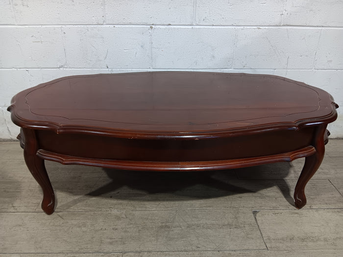 Mahogany Oval Coffee Table