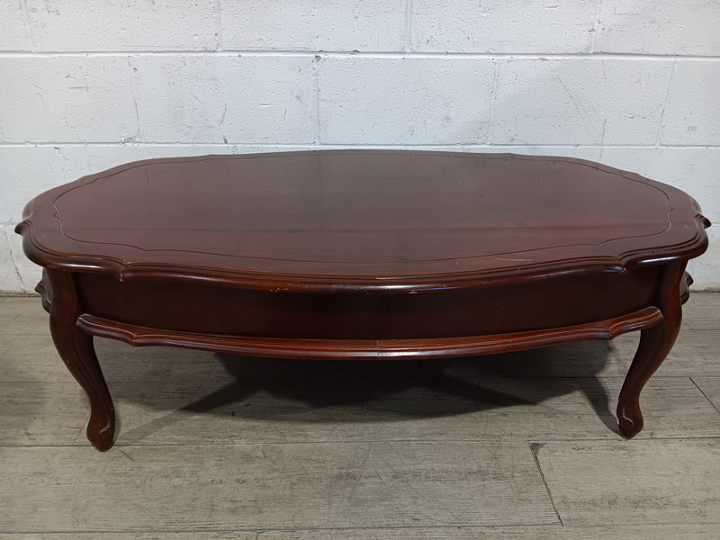 Mahogany Oval Coffee Table