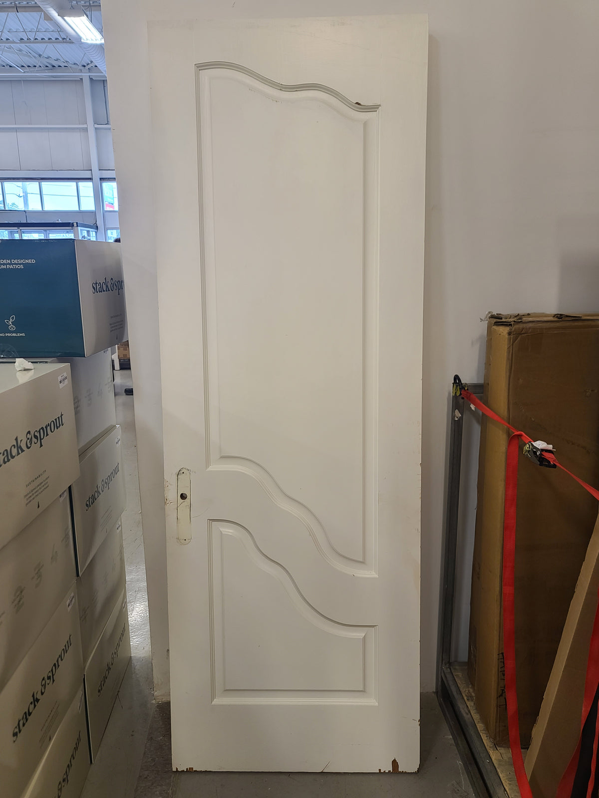 27.5-Inch x 89.5-Inch Solid Wood Exterior Door