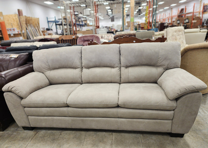 Silver Grey Upholstered 3 seater Sofa