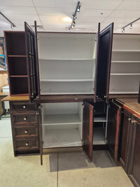 Dark Brown Kitchen Cabinet Set