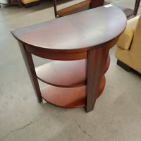 27"W Semi-Circular Side Table in Wood