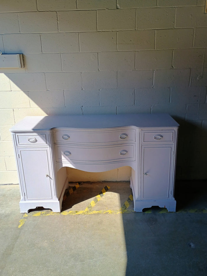 Grey Desk w/ Four Drawers