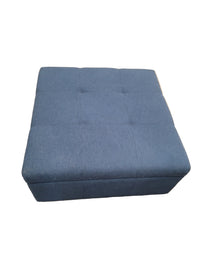 Large Navy Blue Storage Ottoman