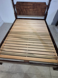 Queen Carved Mahogany Poster Bed