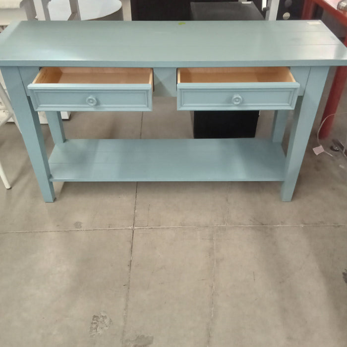 55.5"W Hall table with two drawers