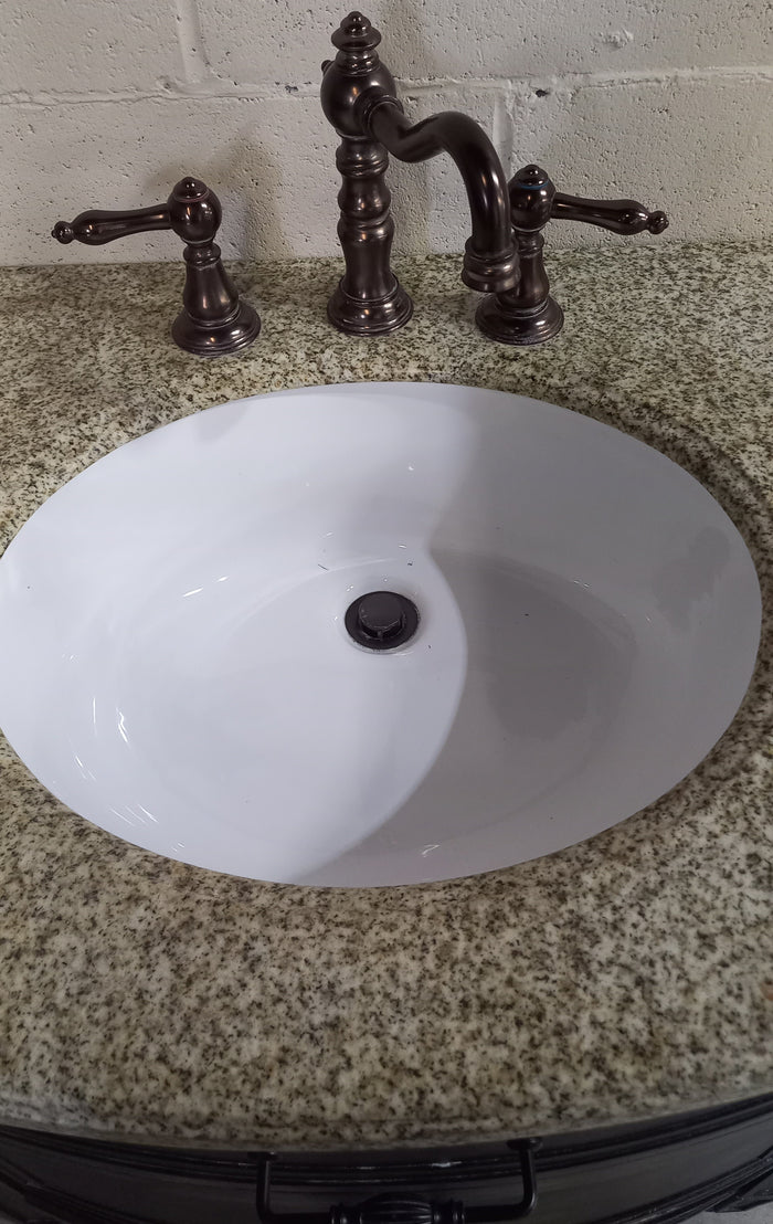 Bathroom Vanity w/Granite Countertop and Faucet