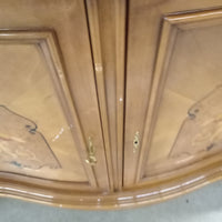 Tradition Carved Buffet/Credenza Cabinet with Red Accent #FC18