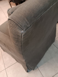 Green Skirted Swivel Armchair
