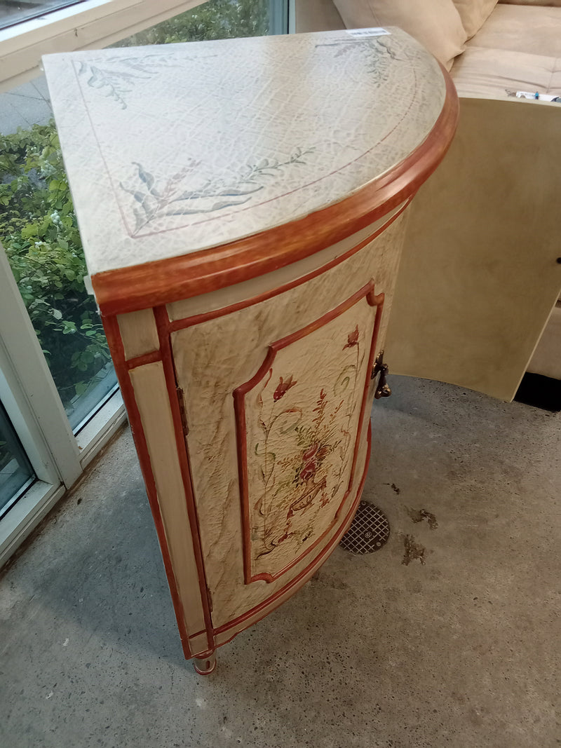 20"W Corner Cabinet with Painted Doors and Top
