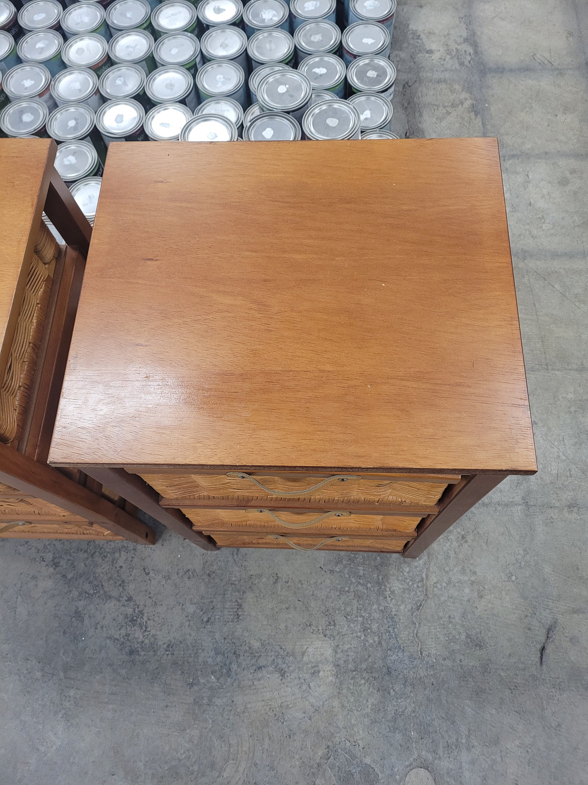 3-Drawer Wicker Basket Storage Towers