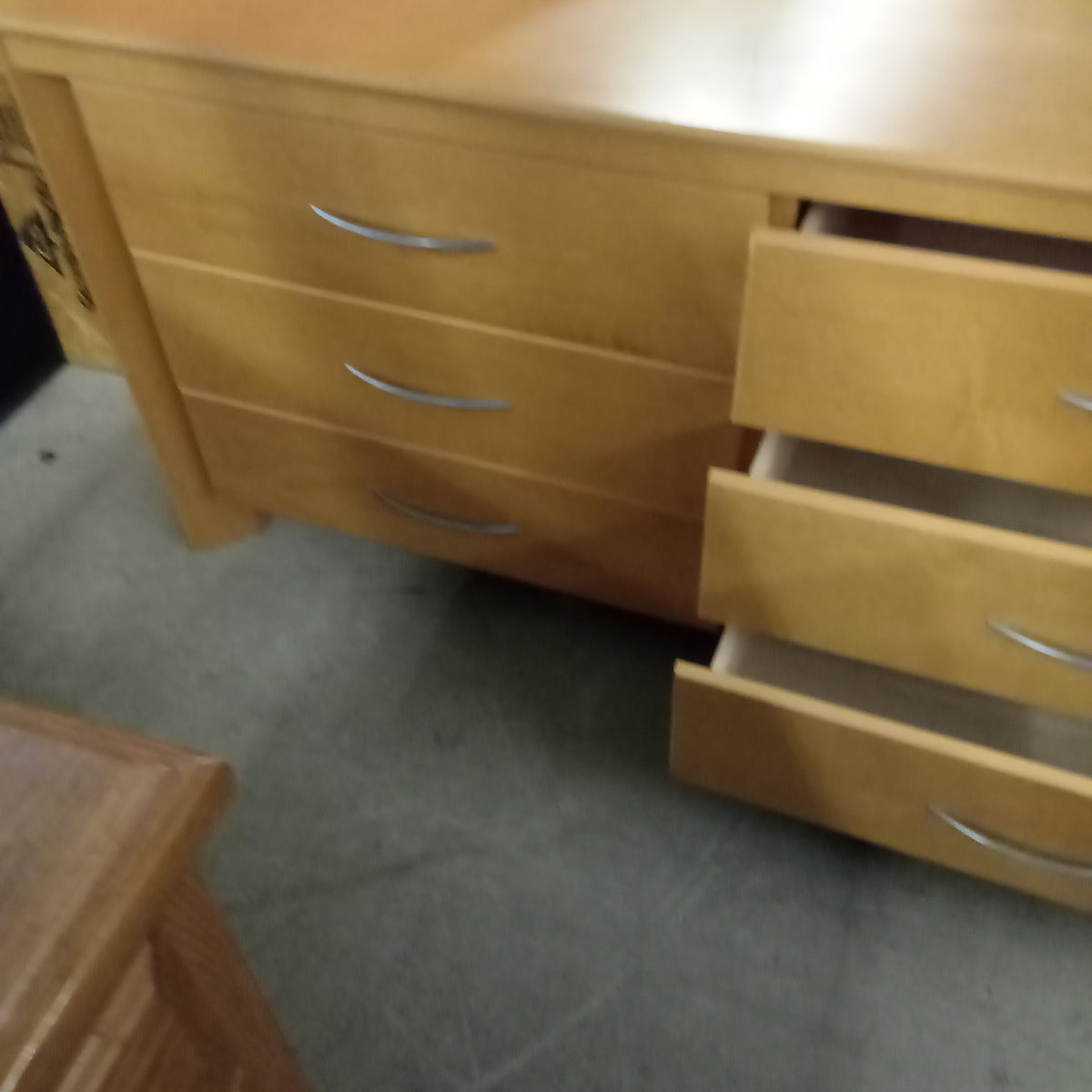 38"W 6-Drawer Modern Style Dresser with Mirror