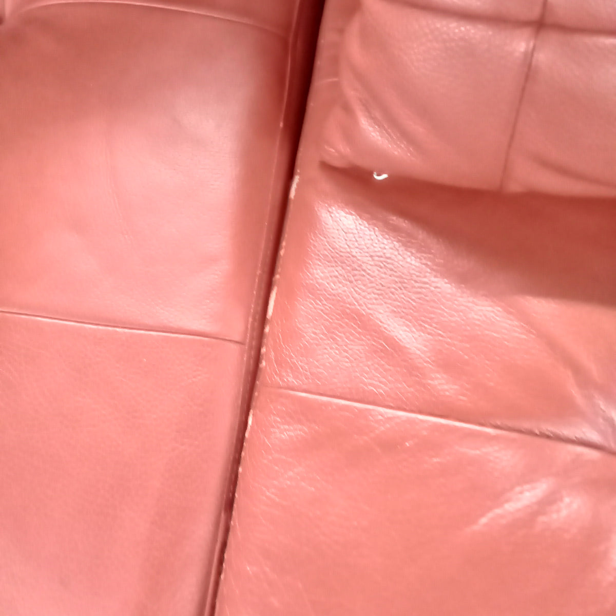 120"W 3-Piece Sectional Sofa in Red Leather