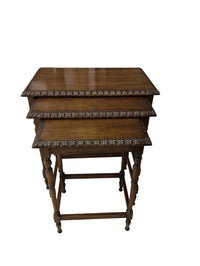 Vintage Laced Nesting Tables - Set of 3