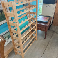 31"W Pine Wine Rack - 48 Bottle Capacity