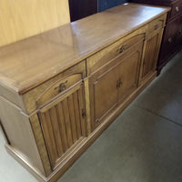 Large Media Solid Wood Console Table