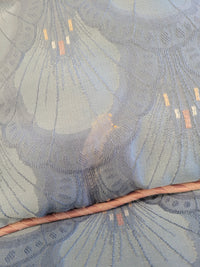 Vintage Light Blue Patterned Sofa