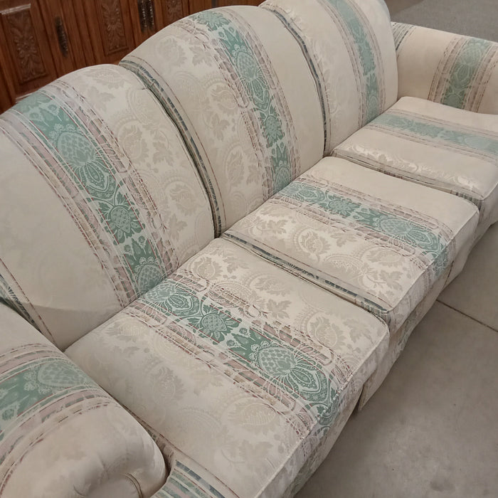 84"W Striped 3-Seat Sofa