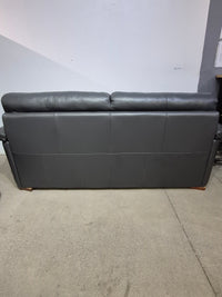 Natuzzi Edition Grey Leather Sofa