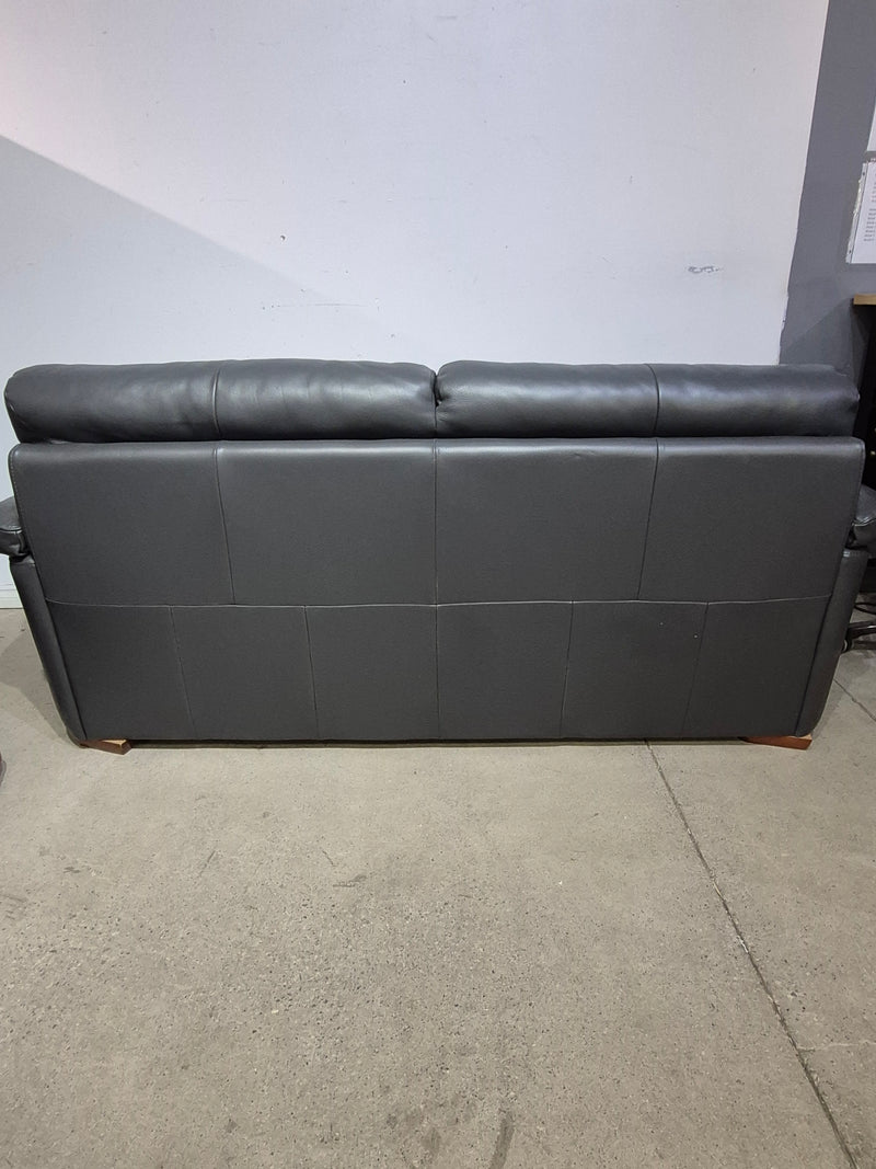 Natuzzi Edition Grey Leather Sofa