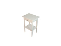 Traditional White Side Table