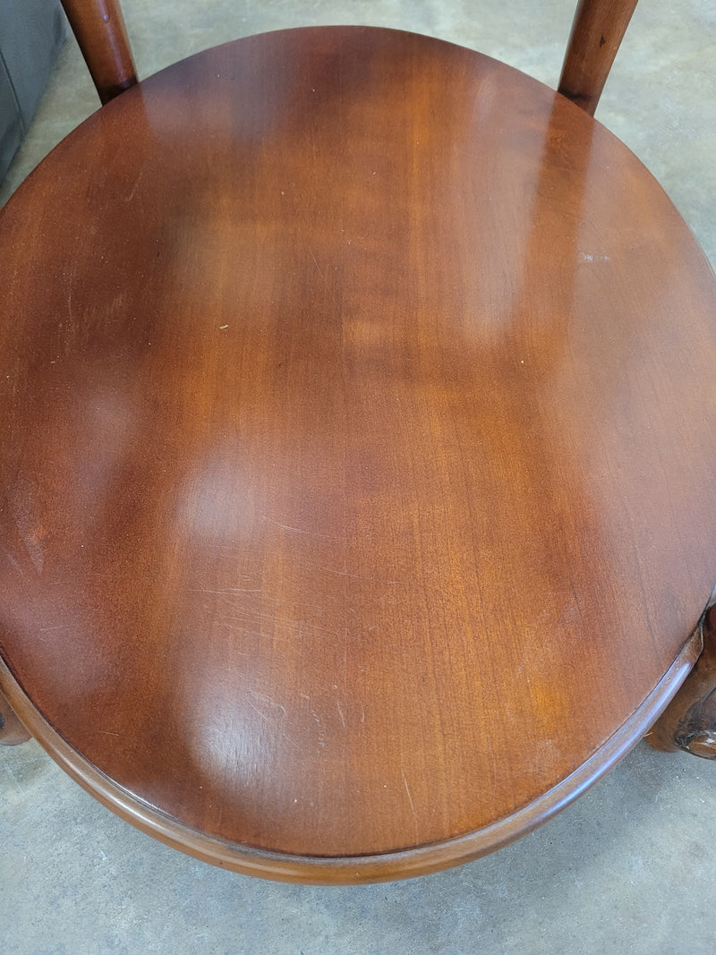 Dark Cherry Wood End Tables